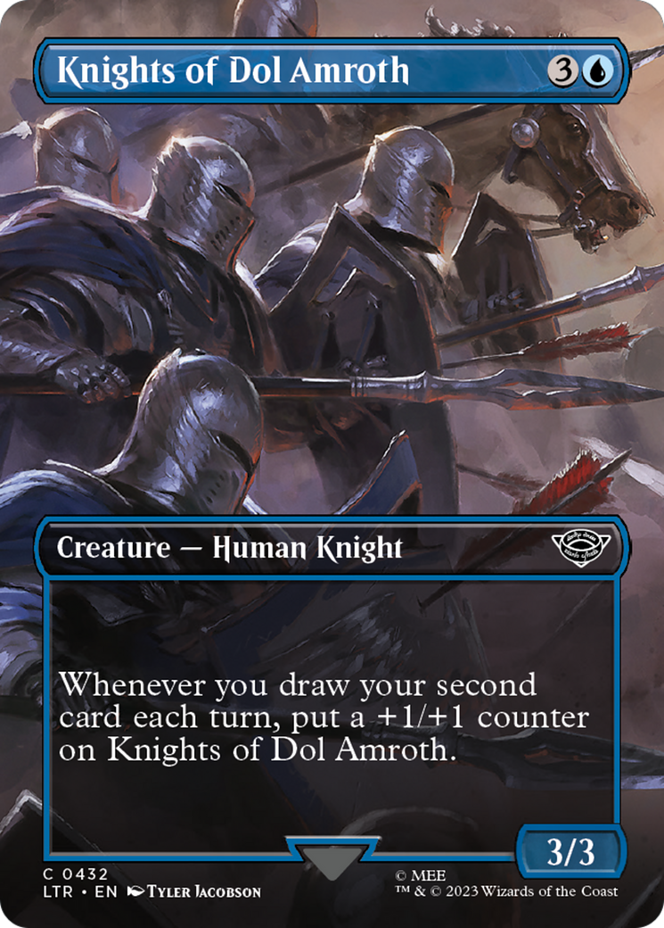 Knights of Dol Amroth (Borderless Alternate Art) [The Lord of the Rings: Tales of Middle-Earth] | Yard's Games Ltd