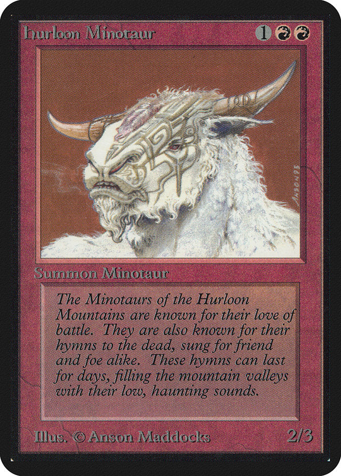 Hurloon Minotaur [Alpha Edition] | Yard's Games Ltd