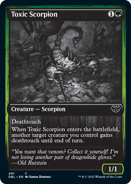 Toxic Scorpion [Innistrad: Double Feature] | Yard's Games Ltd