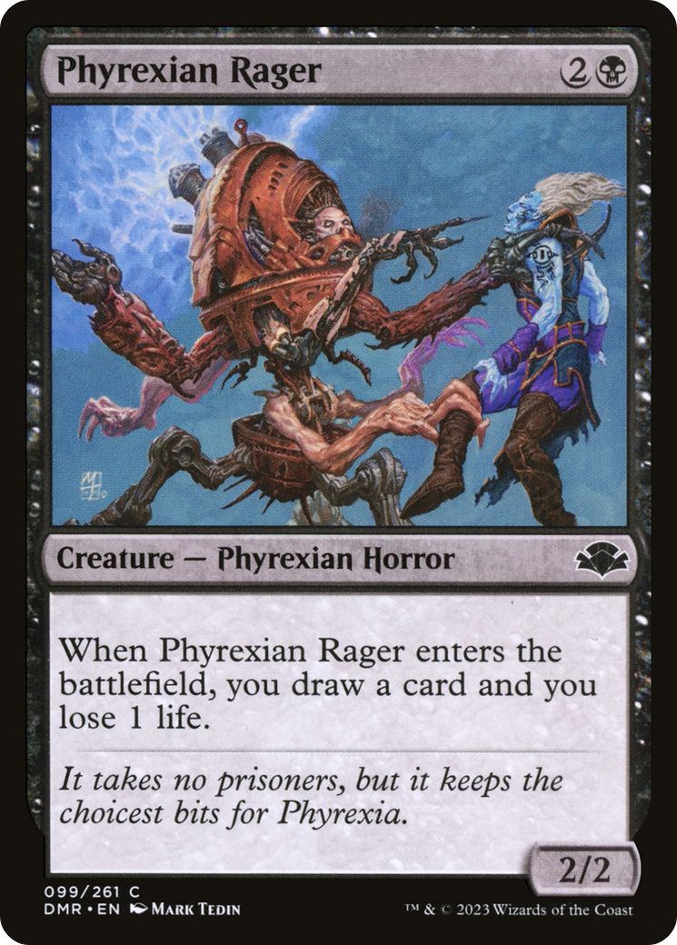 Phyrexian Rager [Dominaria Remastered] | Yard's Games Ltd