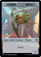 Myr // Thopter Double-Sided Token [Phyrexia: All Will Be One Commander Tokens] | Yard's Games Ltd