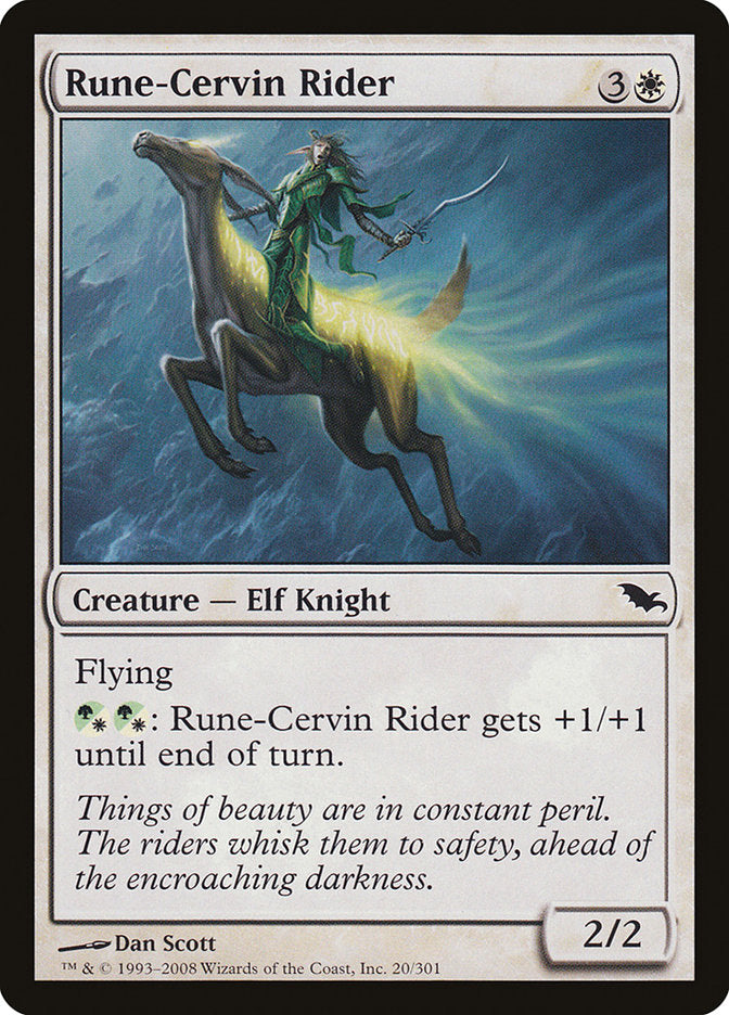 Rune-Cervin Rider [Shadowmoor] | Yard's Games Ltd