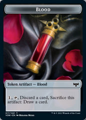 Blood // Zombie (005) Double-Sided Token [Innistrad: Crimson Vow Tokens] | Yard's Games Ltd