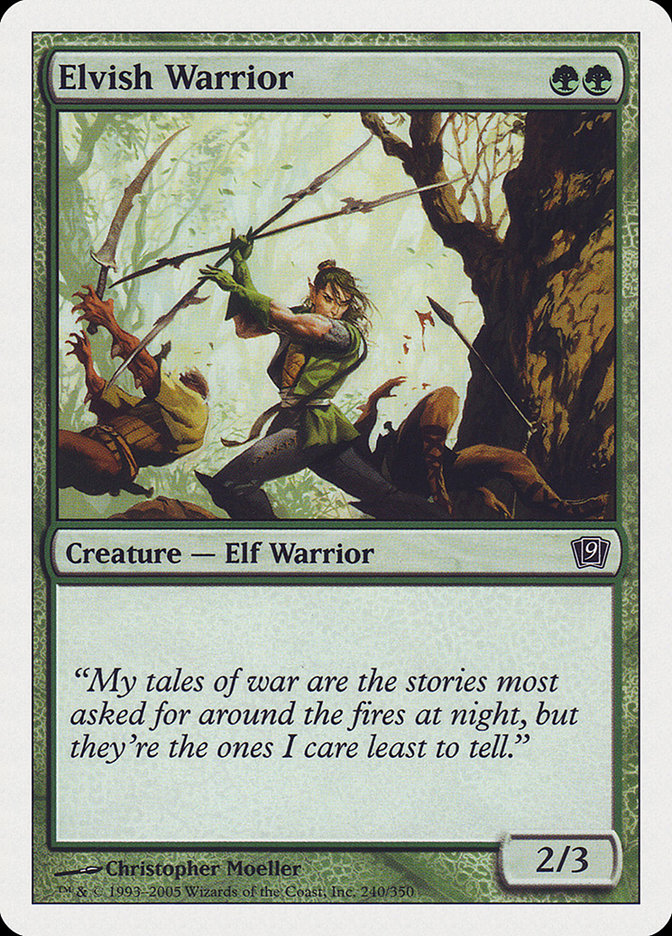 Elvish Warrior [Ninth Edition] | Yard's Games Ltd