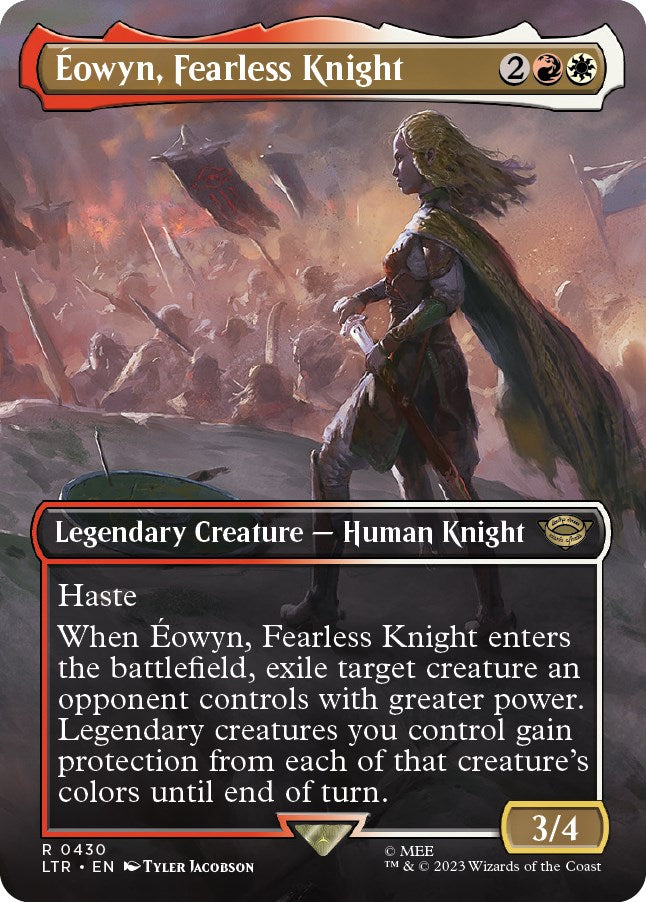 Eowyn, Fearless Knight (Borderless Alternate Art) [The Lord of the Rings: Tales of Middle-Earth] | Yard's Games Ltd