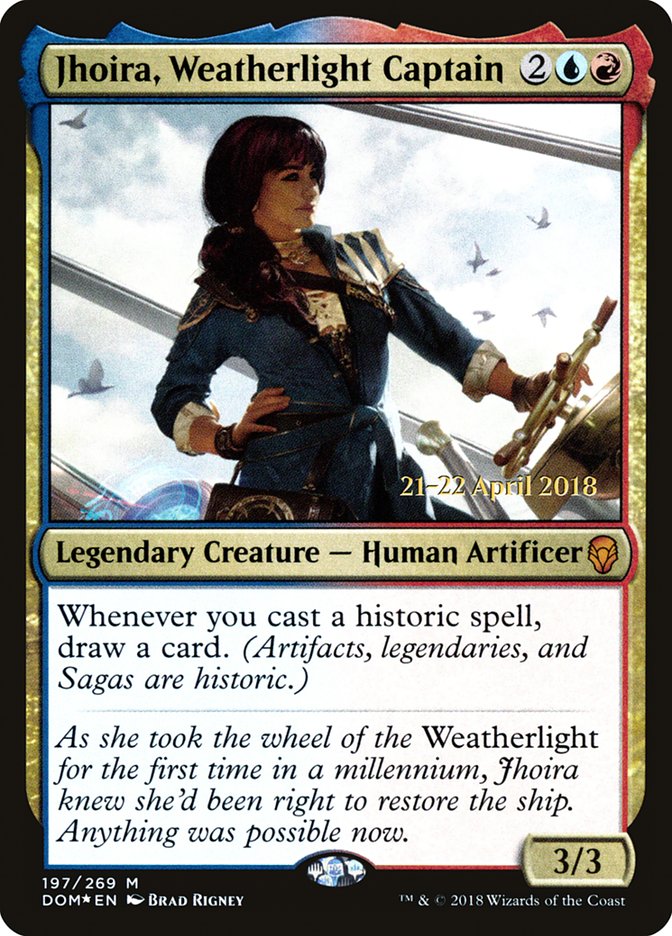 Jhoira, Weatherlight Captain [Dominaria Prerelease Promos] | Yard's Games Ltd
