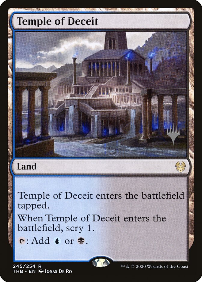 Temple of Deceit (Promo Pack) [Theros Beyond Death Promos] | Yard's Games Ltd