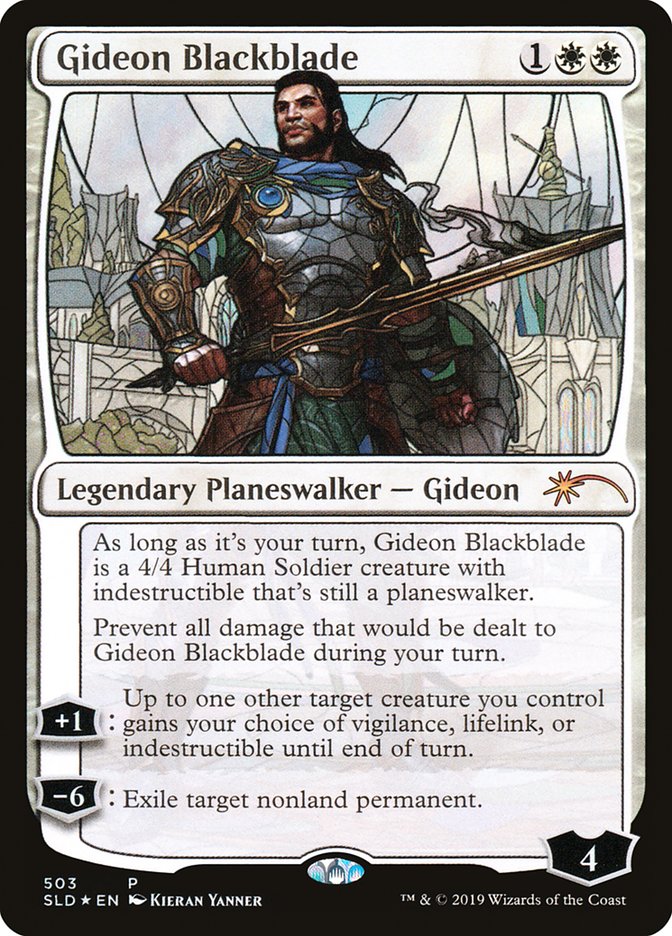 Gideon Blackblade (Stained Glass) [Secret Lair Drop Promos] | Yard's Games Ltd