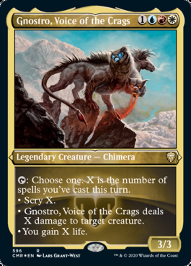 Gnostro, Voice of the Crags (Etched) [Commander Legends] | Yard's Games Ltd