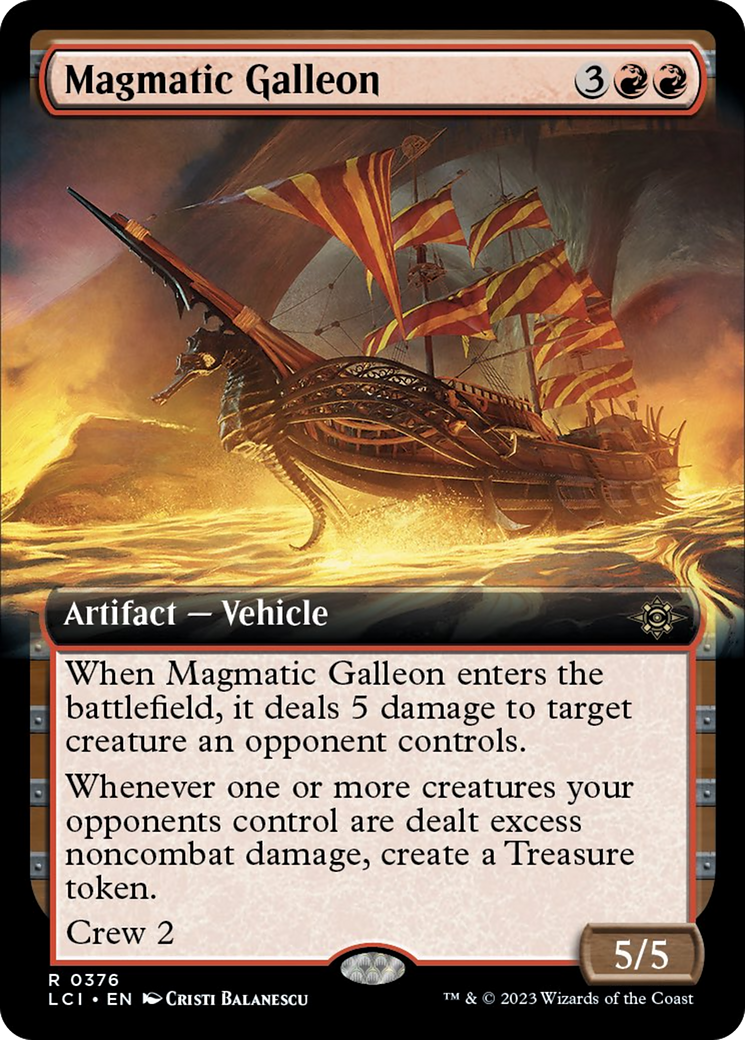 Magmatic Galleon (Extended Art) [The Lost Caverns of Ixalan] | Yard's Games Ltd