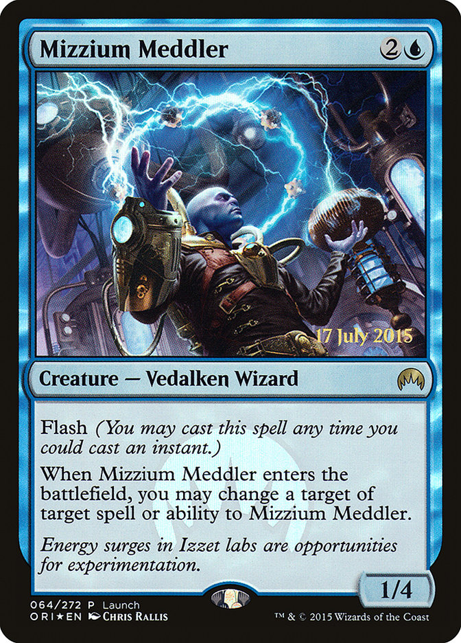 Mizzium Meddler (Launch) [Magic Origins Promos] | Yard's Games Ltd