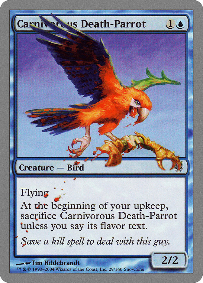 Carnivorous Death-Parrot [Unhinged] | Yard's Games Ltd