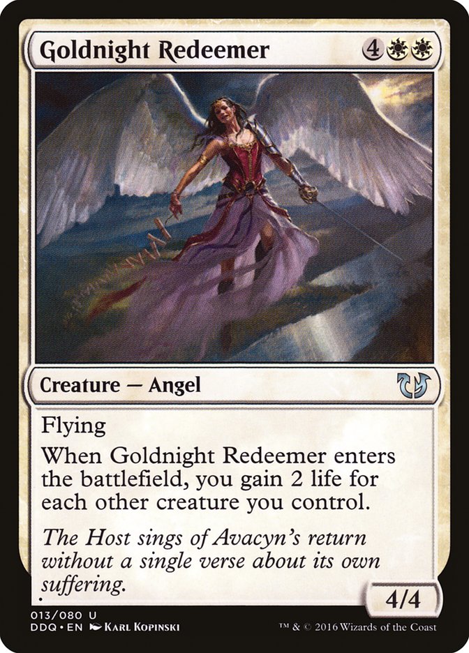 Goldnight Redeemer [Duel Decks: Blessed vs. Cursed] | Yard's Games Ltd
