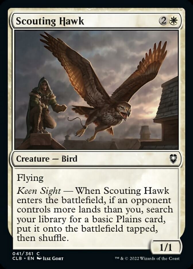 Scouting Hawk [Commander Legends: Battle for Baldur's Gate] | Yard's Games Ltd