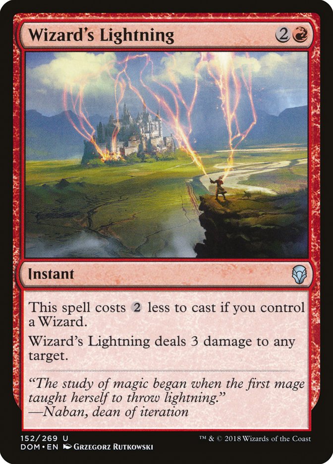 Wizard's Lightning [Dominaria] | Yard's Games Ltd