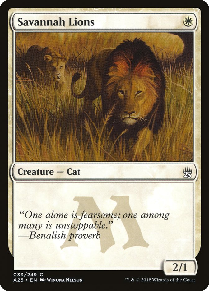 Savannah Lions [Masters 25] | Yard's Games Ltd