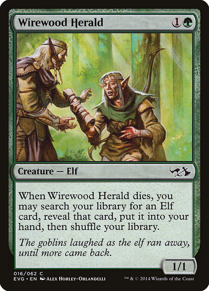 Wirewood Herald (Elves vs. Goblins) [Duel Decks Anthology] | Yard's Games Ltd