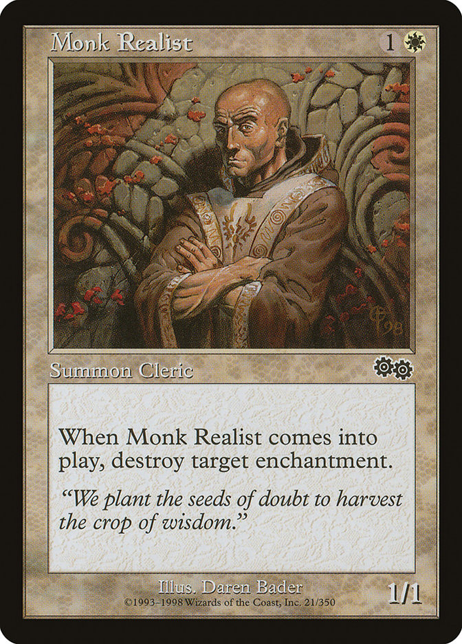 Monk Realist [Urza's Saga] | Yard's Games Ltd