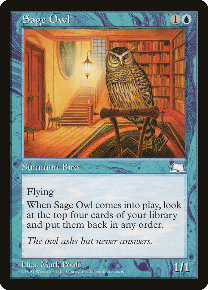 Sage Owl [Weatherlight] | Yard's Games Ltd