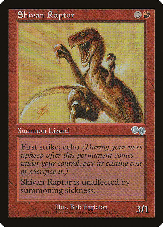 Shivan Raptor [Urza's Saga] | Yard's Games Ltd