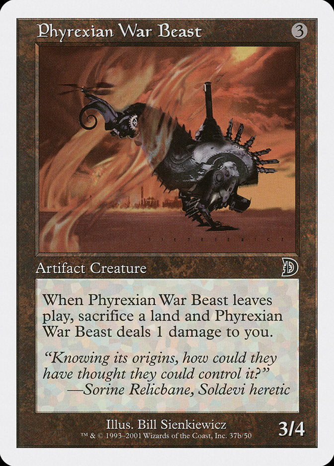 Phyrexian War Beast (Signature on Right) [Deckmasters] | Yard's Games Ltd