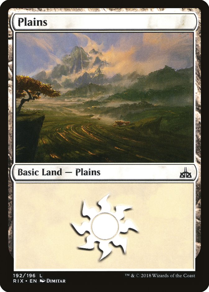 Plains (192) [Rivals of Ixalan] | Yard's Games Ltd