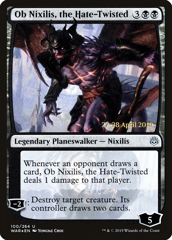 Ob Nixilis, the Hate-Twisted [War of the Spark Prerelease Promos] | Yard's Games Ltd