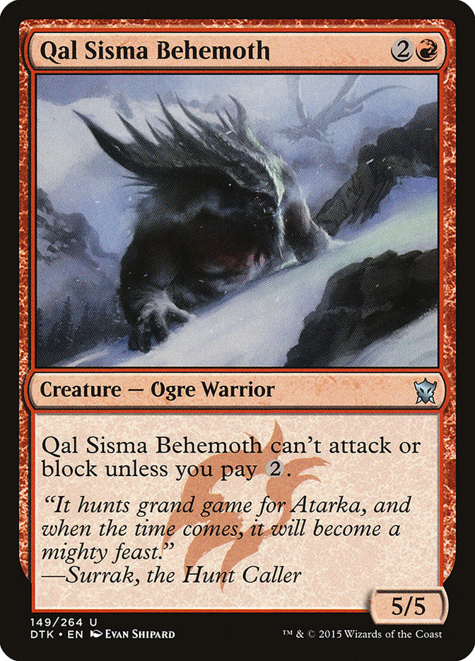 Qal Sisma Behemoth [Dragons of Tarkir] | Yard's Games Ltd