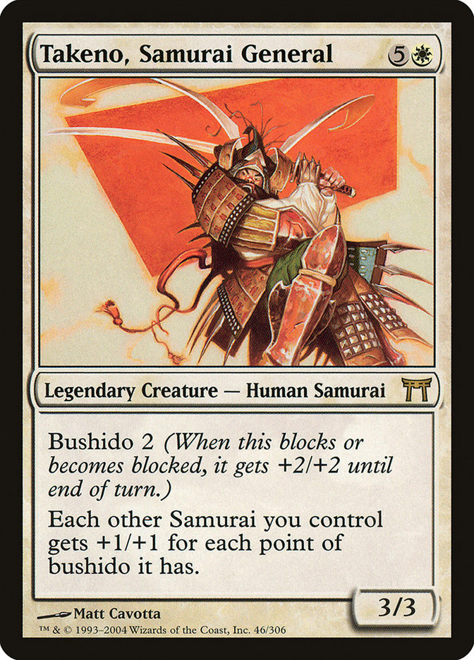 Takeno, Samurai General [Champions of Kamigawa] | Yard's Games Ltd
