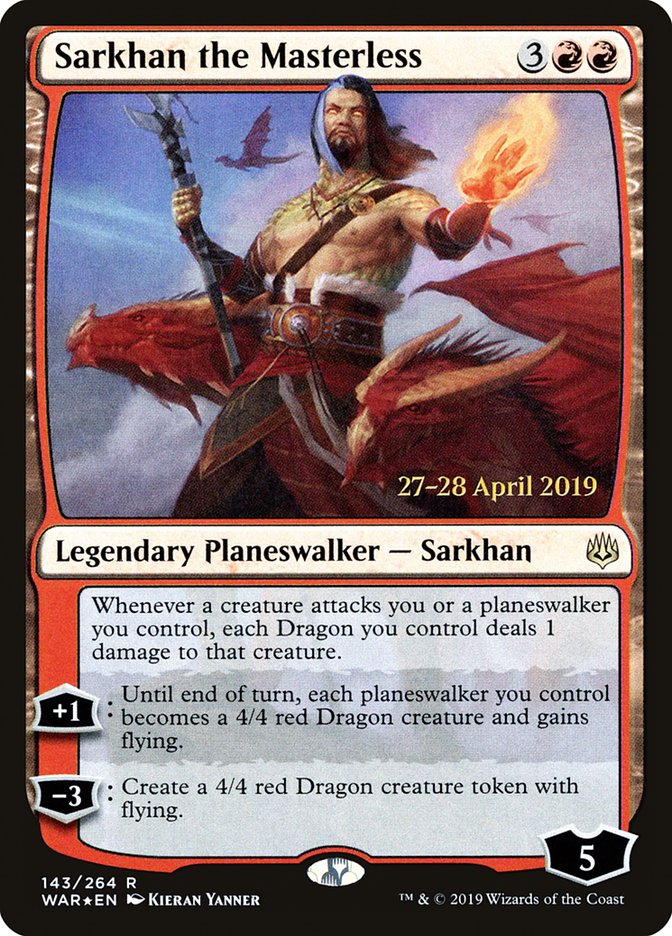 Sarkhan the Masterless [War of the Spark Prerelease Promos] | Yard's Games Ltd