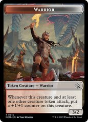Warrior // Spirit (13) Double-Sided Token [March of the Machine Tokens] | Yard's Games Ltd