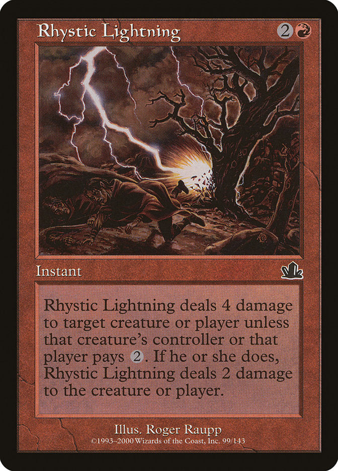 Rhystic Lightning [Prophecy] | Yard's Games Ltd