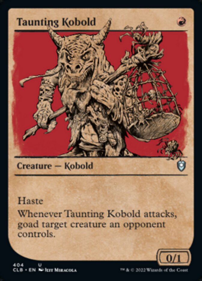 Taunting Kobold (Showcase) [Commander Legends: Battle for Baldur's Gate] | Yard's Games Ltd