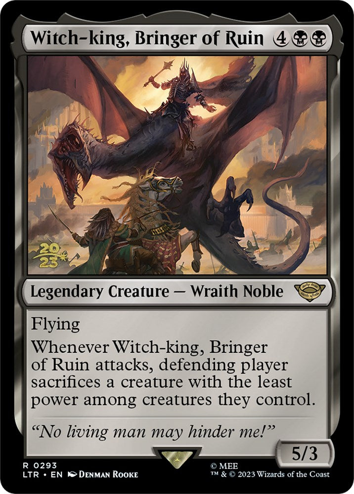 Witch-king, Bringer of Ruin [The Lord of the Rings: Tales of Middle-Earth Prerelease Promos] | Yard's Games Ltd