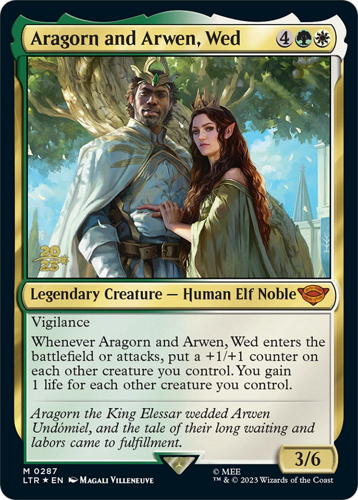 Aragorn and Arwen, Wed [The Lord of the Rings: Tales of Middle-Earth Prerelease Promos] | Yard's Games Ltd