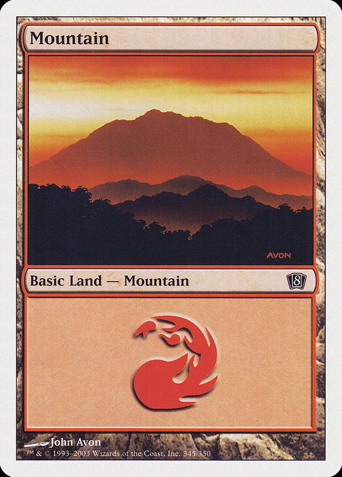 Mountain (345) [Eighth Edition] | Yard's Games Ltd