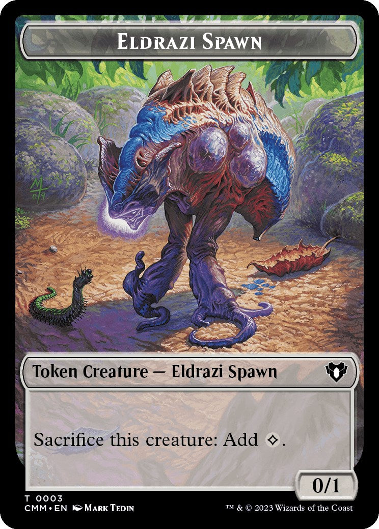 Eldrazi Spawn // Phyrexian Germ Double-Sided Token [Commander Masters Tokens] | Yard's Games Ltd
