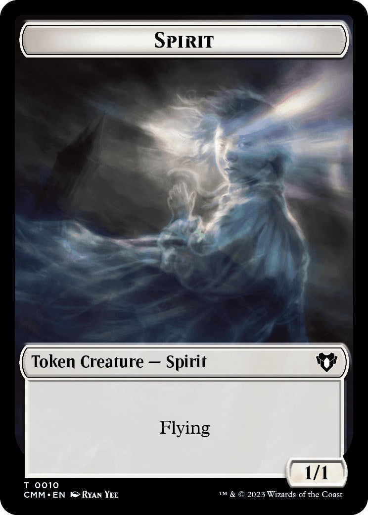 Spirit (0010) // Satyr Double-Sided Token [Commander Masters Tokens] | Yard's Games Ltd