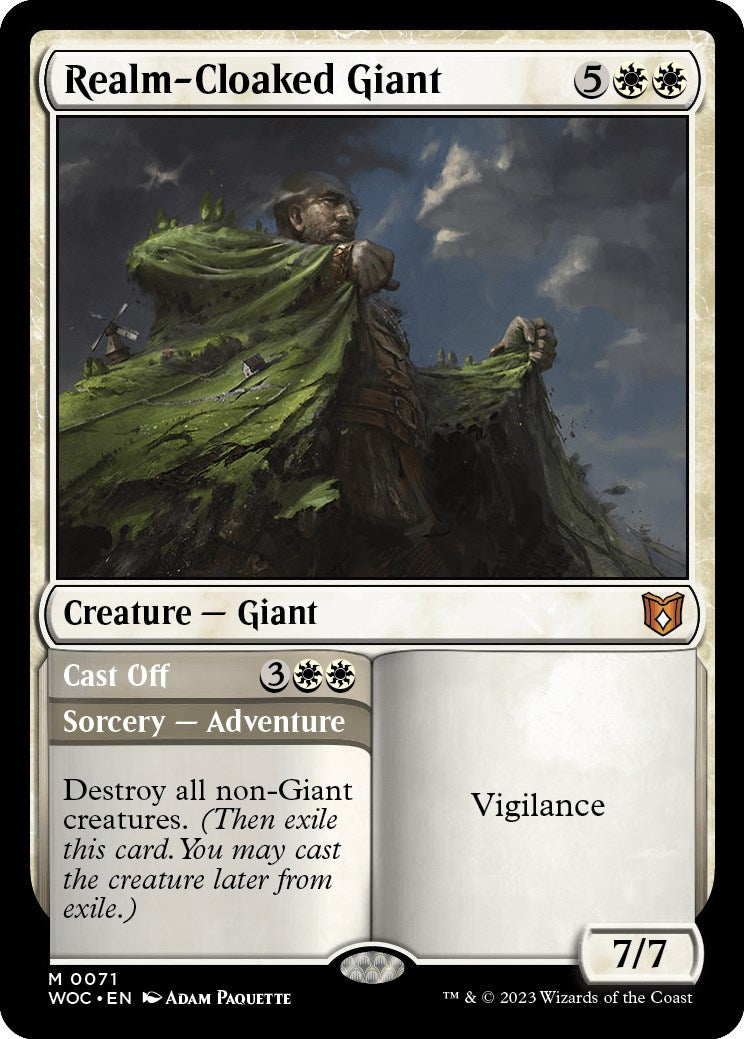 Realm-Cloaked Giant // Cast Off [Wilds of Eldraine Commander] | Yard's Games Ltd