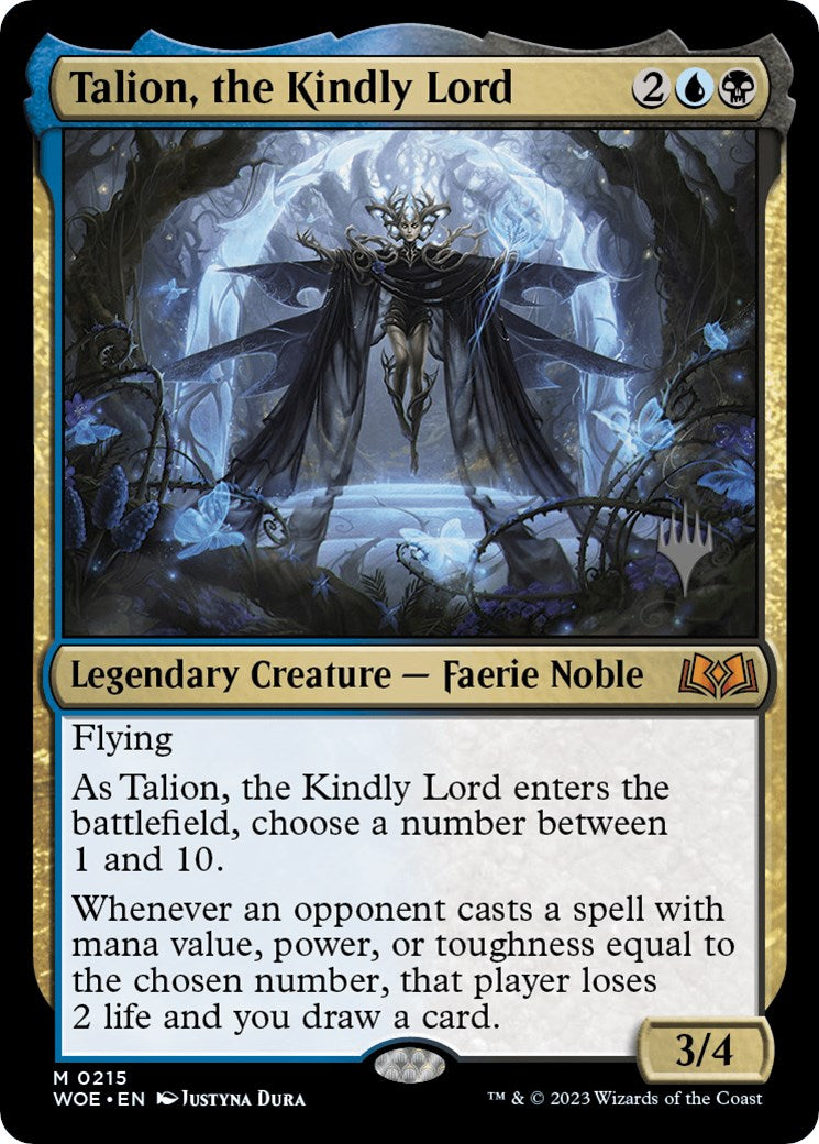 Talion, the Kindly Lord (Promo Pack) [Wilds of Eldraine Promos] | Yard's Games Ltd