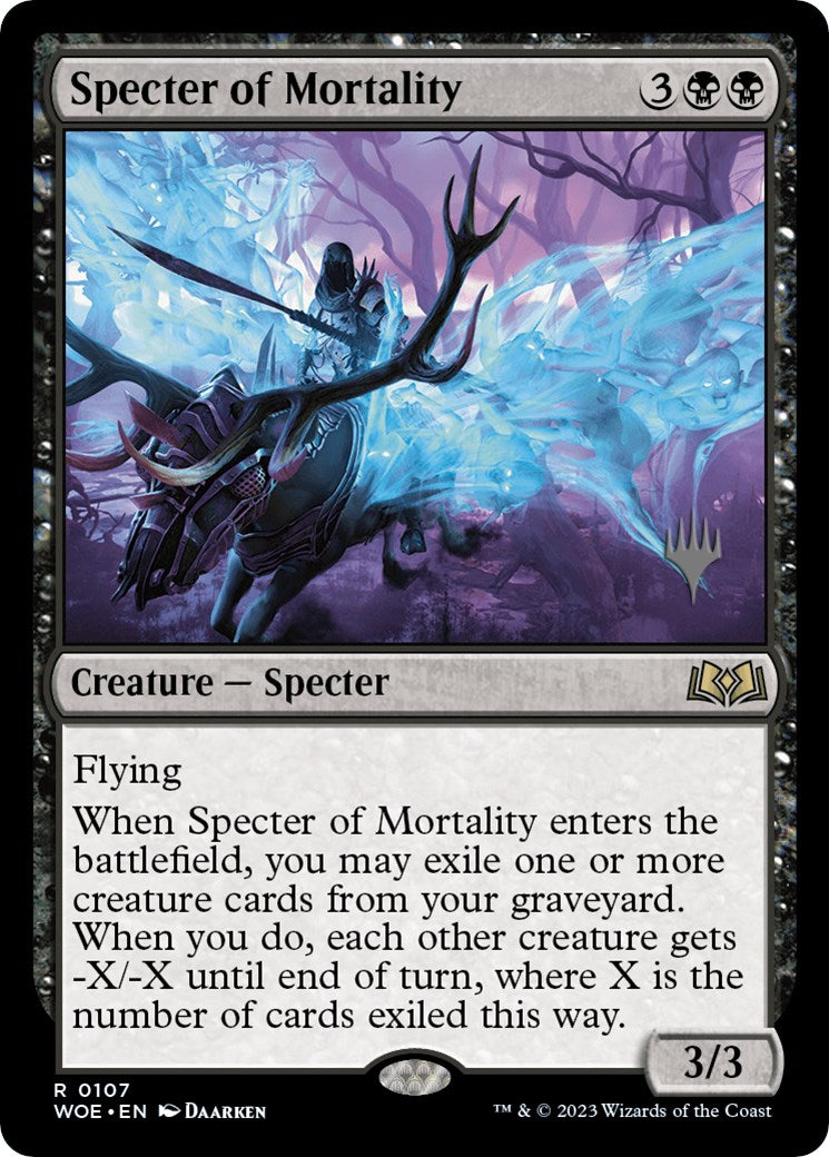 Specter of Mortality (Promo Pack) [Wilds of Eldraine Promos] | Yard's Games Ltd
