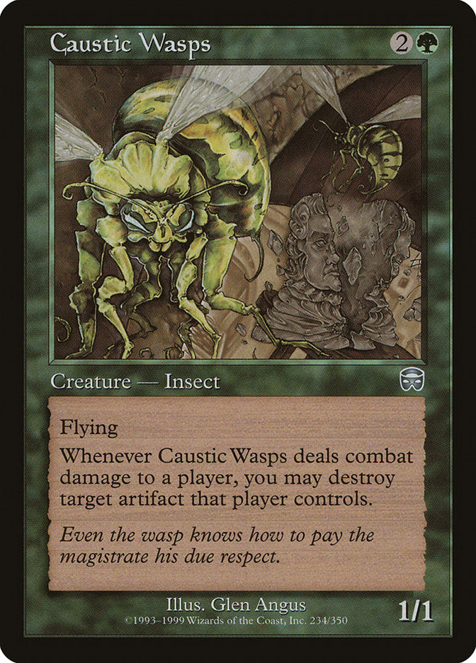 Caustic Wasps [Mercadian Masques] | Yard's Games Ltd