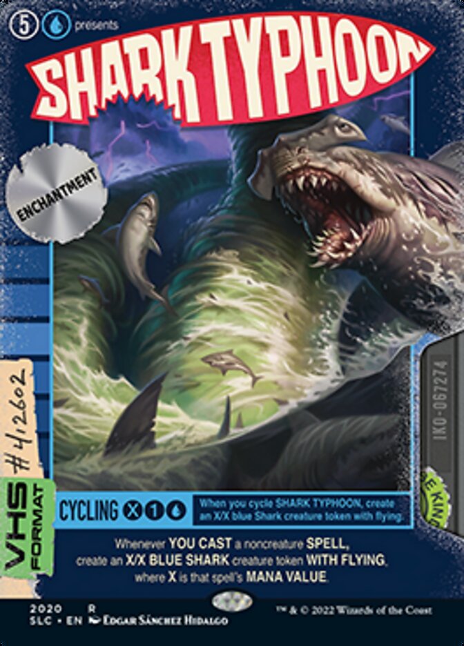 Shark Typhoon (Borderless Alternate Art) [Secret Lair 30th Anniversary Countdown Kit] | Yard's Games Ltd