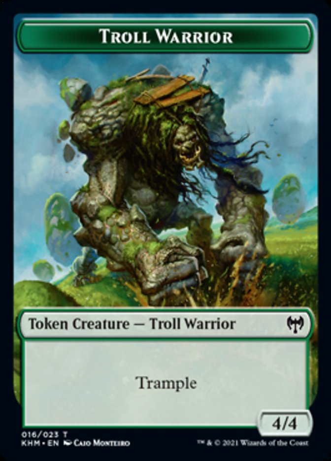 Troll Warrior Token [Kaldheim Tokens] | Yard's Games Ltd