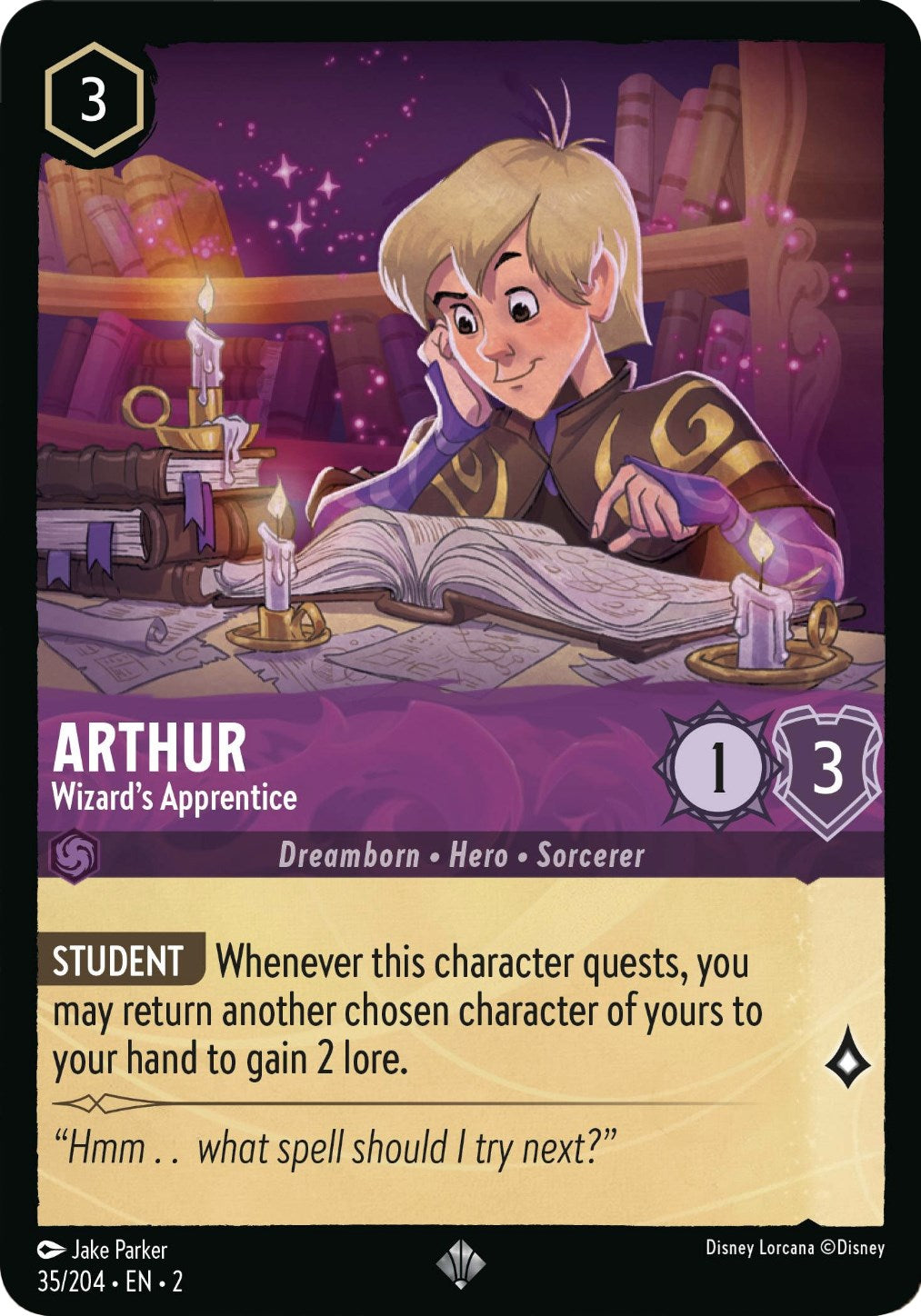 Arthur - Wizard's Apprentice (35/204) [Rise of the Floodborn] | Yard's Games Ltd
