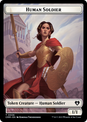 Human Soldier // Knight Double-Sided Token [Commander Masters Tokens] | Yard's Games Ltd