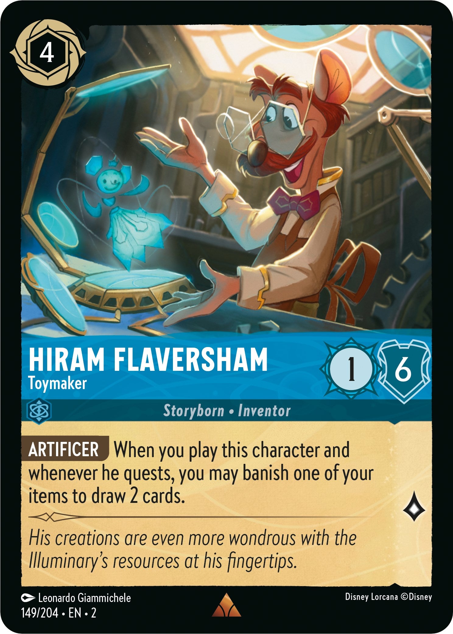 Hiram Flaversham - Toymaker (149/204) [Rise of the Floodborn] | Yard's Games Ltd