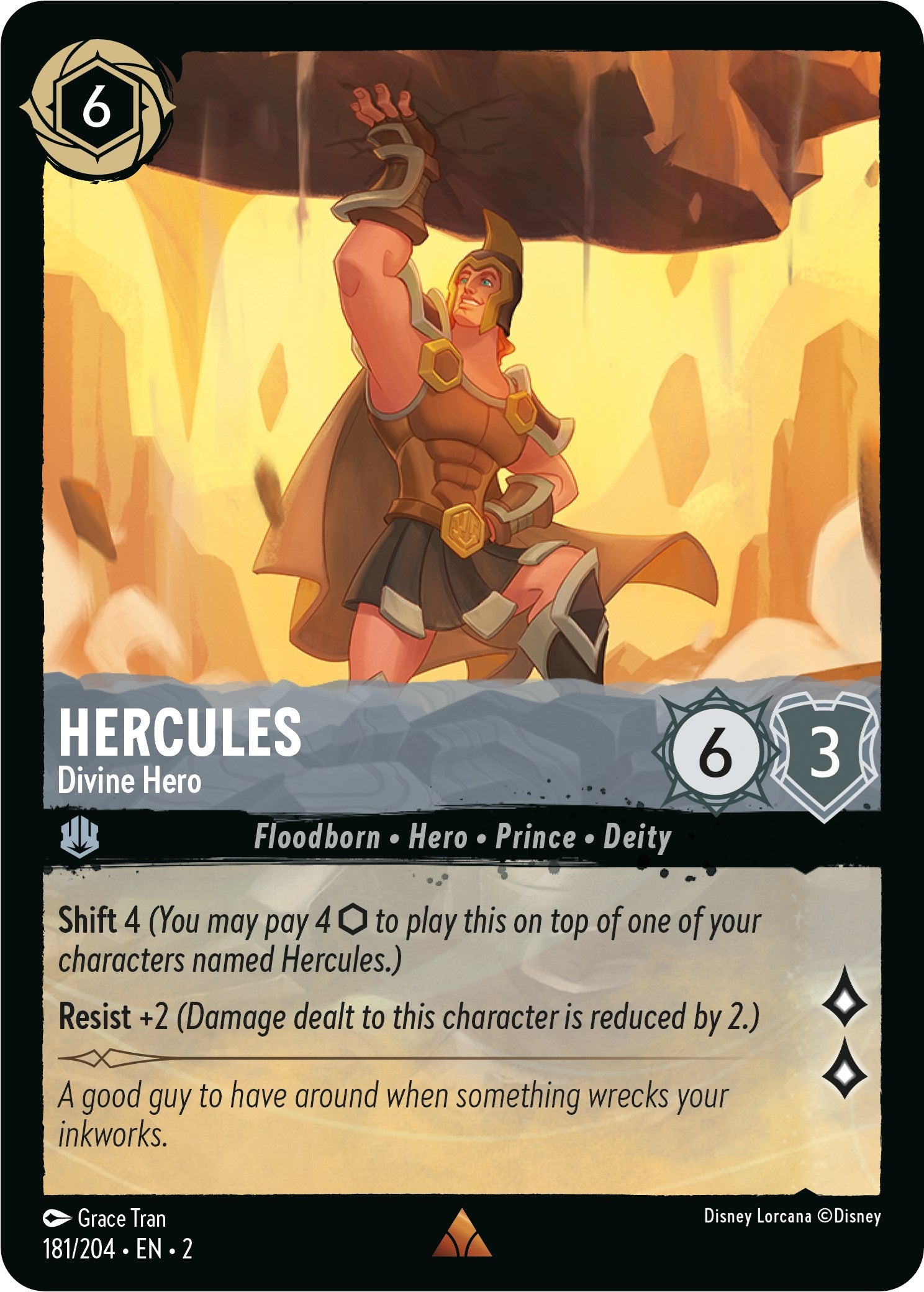 Hercules - Divine Hero (181/204) [Rise of the Floodborn] | Yard's Games Ltd