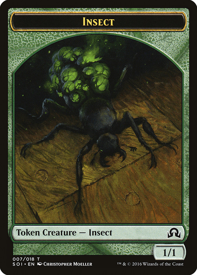Insect Token [Shadows over Innistrad Tokens] | Yard's Games Ltd