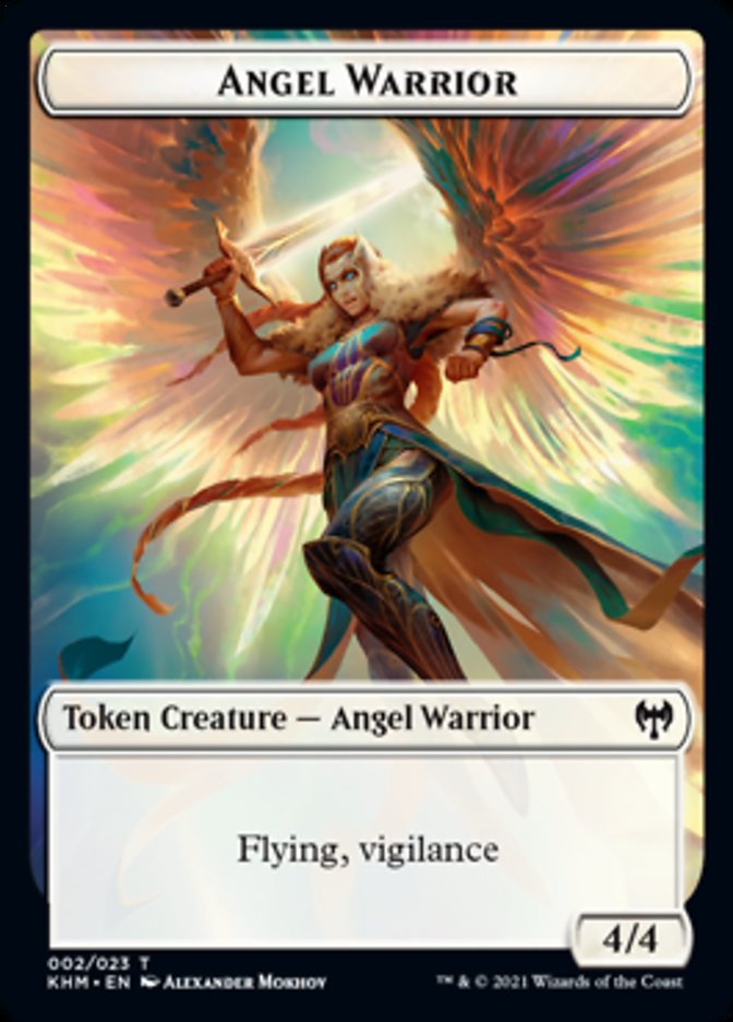 Angel Warrior Token [Kaldheim Tokens] | Yard's Games Ltd